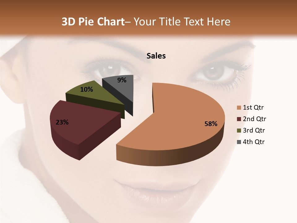Pudding Of Milk With Caramel Syrup . PowerPoint Template