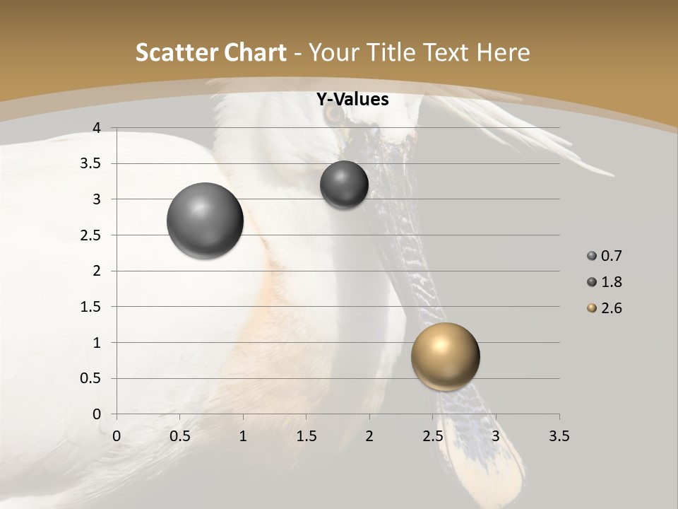 A White Bird With A Blue Tie On It's Neck PowerPoint Template