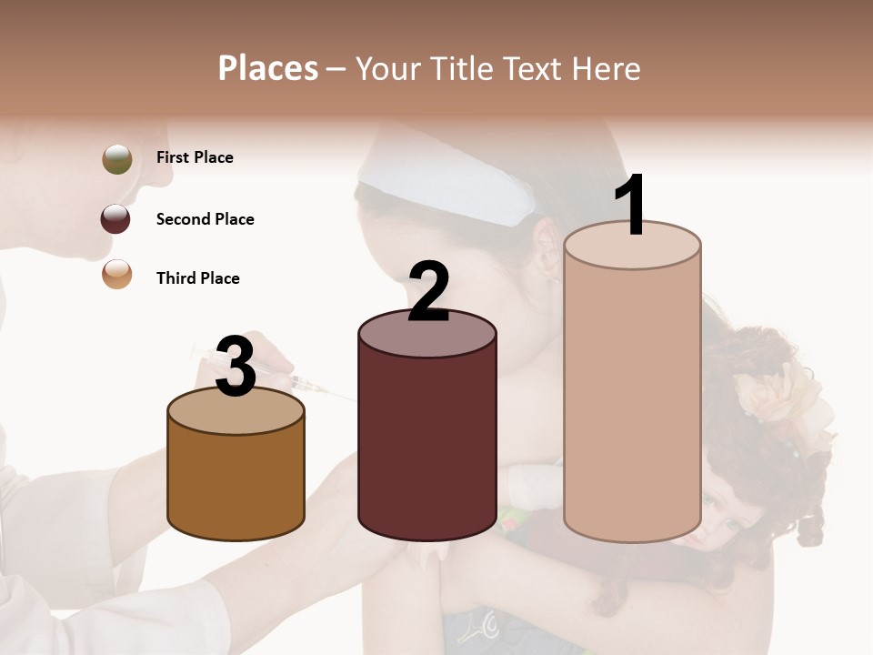 A Woman Holding A Baby In Her Arms PowerPoint Template