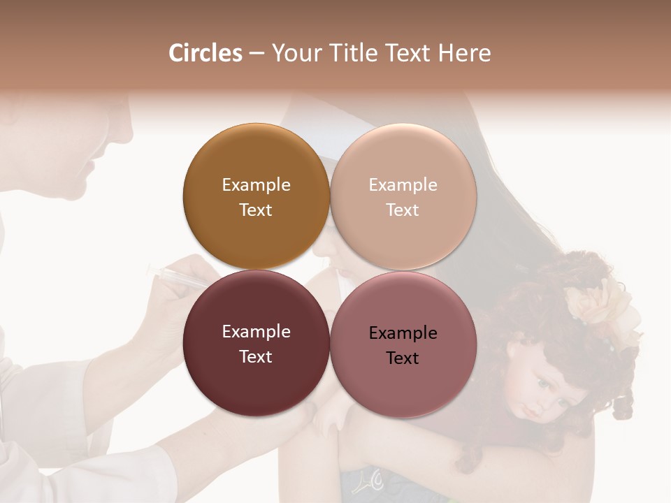 A Woman Holding A Baby In Her Arms PowerPoint Template