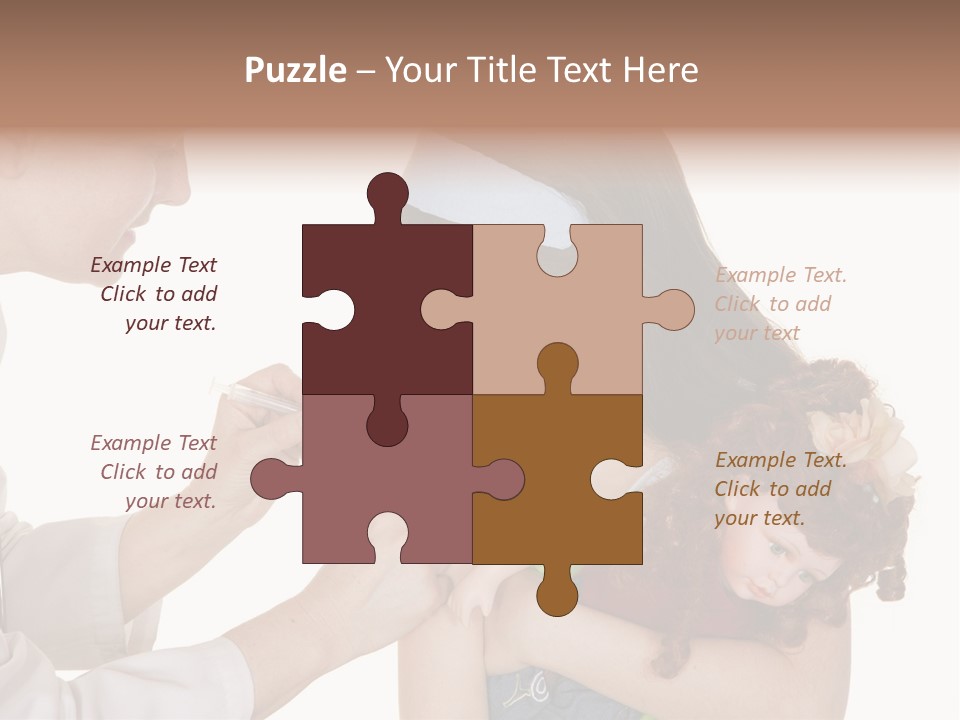 A Woman Holding A Baby In Her Arms PowerPoint Template