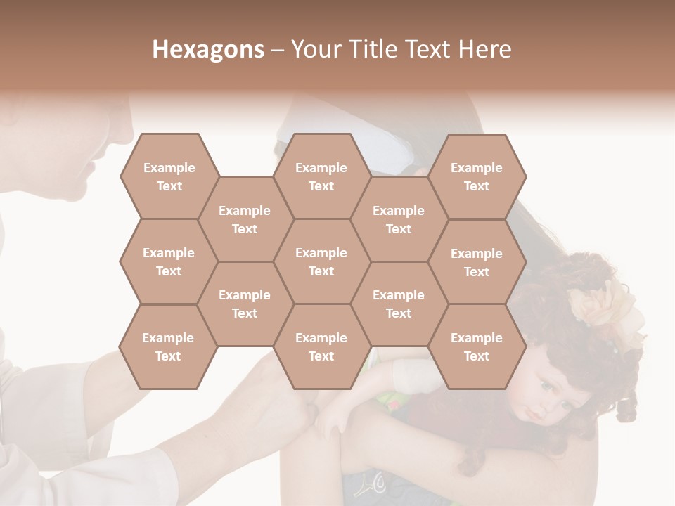 A Woman Holding A Baby In Her Arms PowerPoint Template