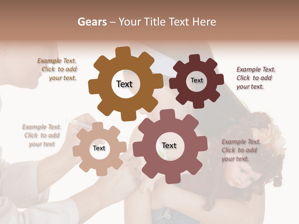 A Woman Holding A Baby In Her Arms PowerPoint Template