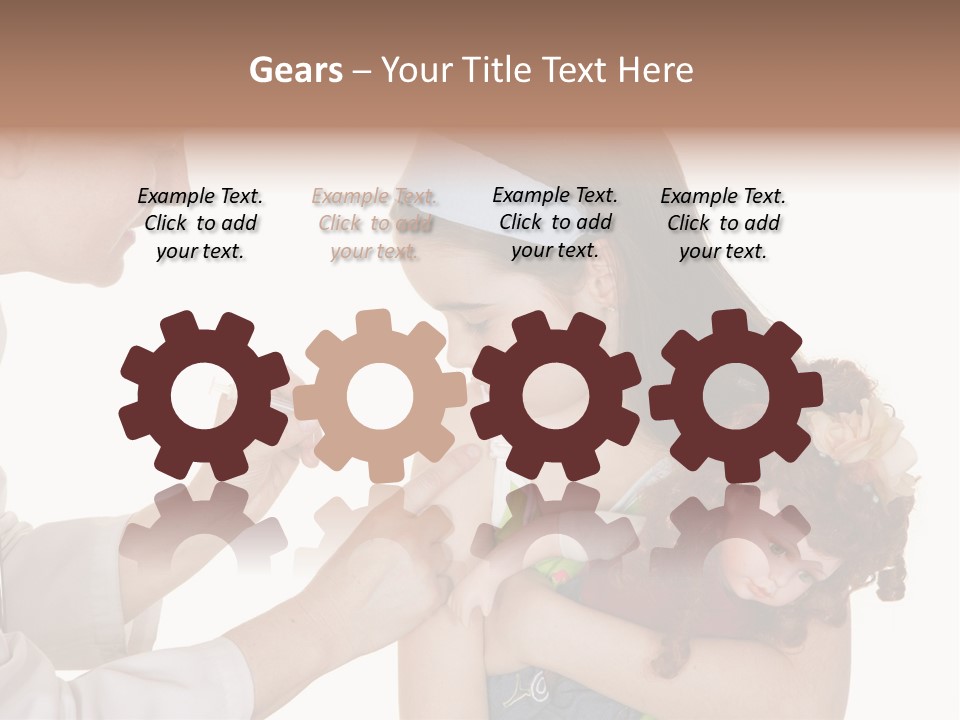 A Woman Holding A Baby In Her Arms PowerPoint Template