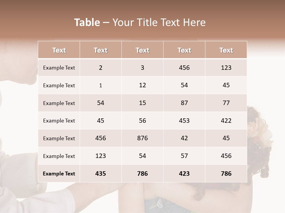 A Woman Holding A Baby In Her Arms PowerPoint Template