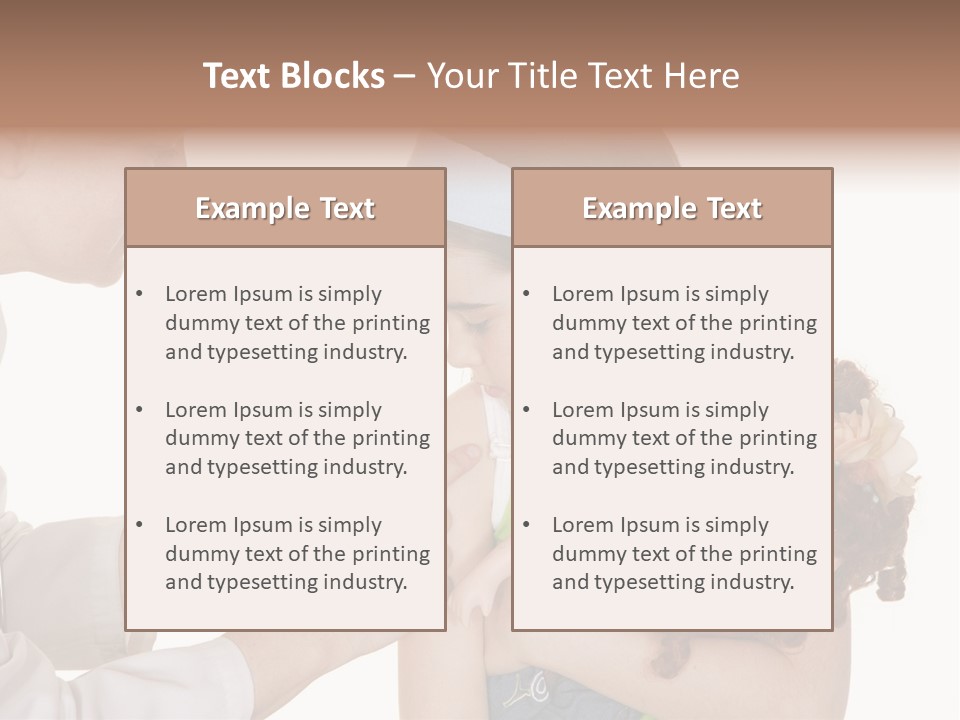 A Woman Holding A Baby In Her Arms PowerPoint Template