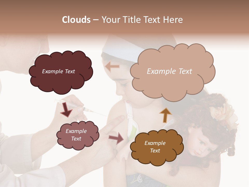 A Woman Holding A Baby In Her Arms PowerPoint Template