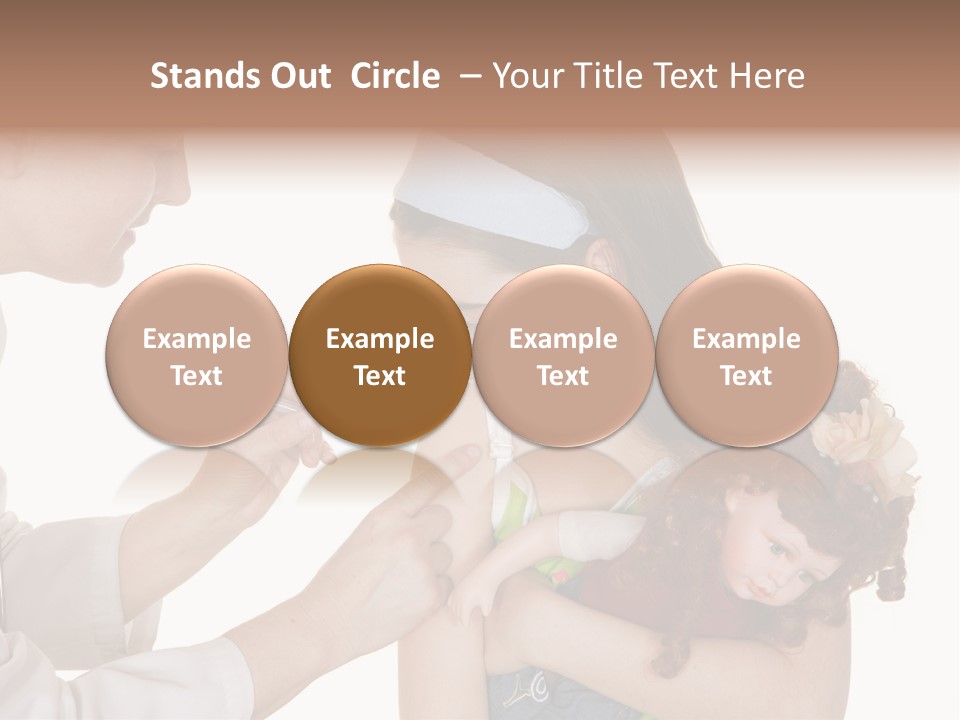 A Woman Holding A Baby In Her Arms PowerPoint Template