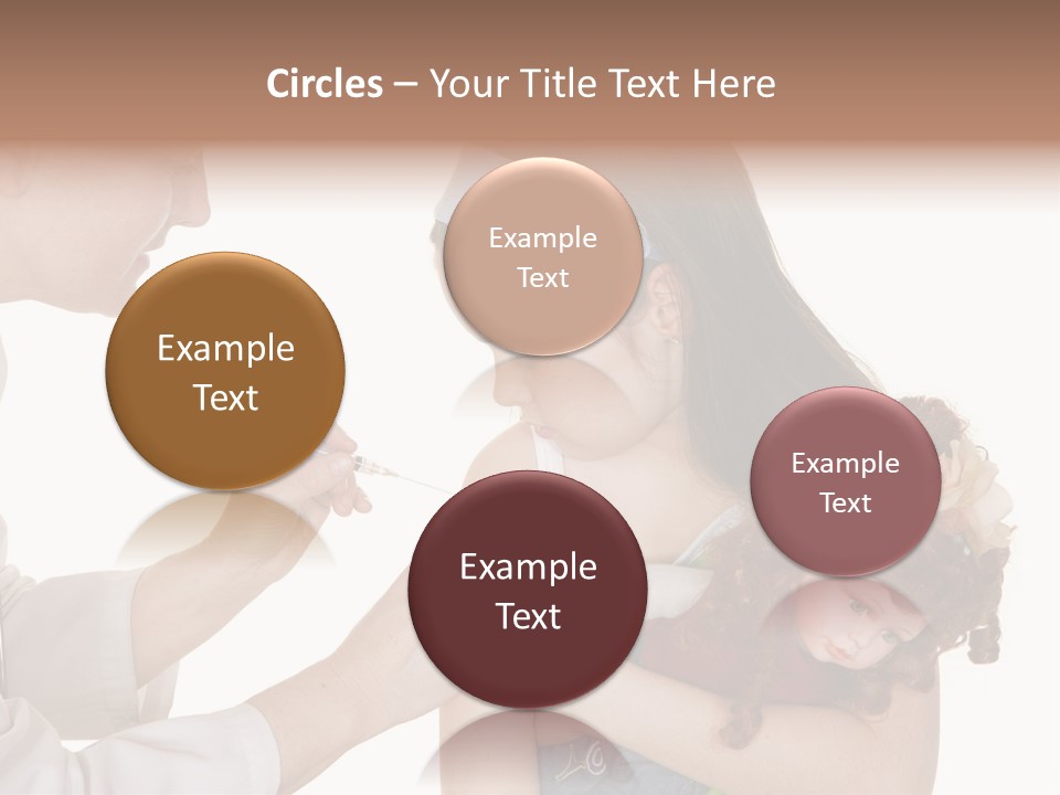 A Woman Holding A Baby In Her Arms PowerPoint Template