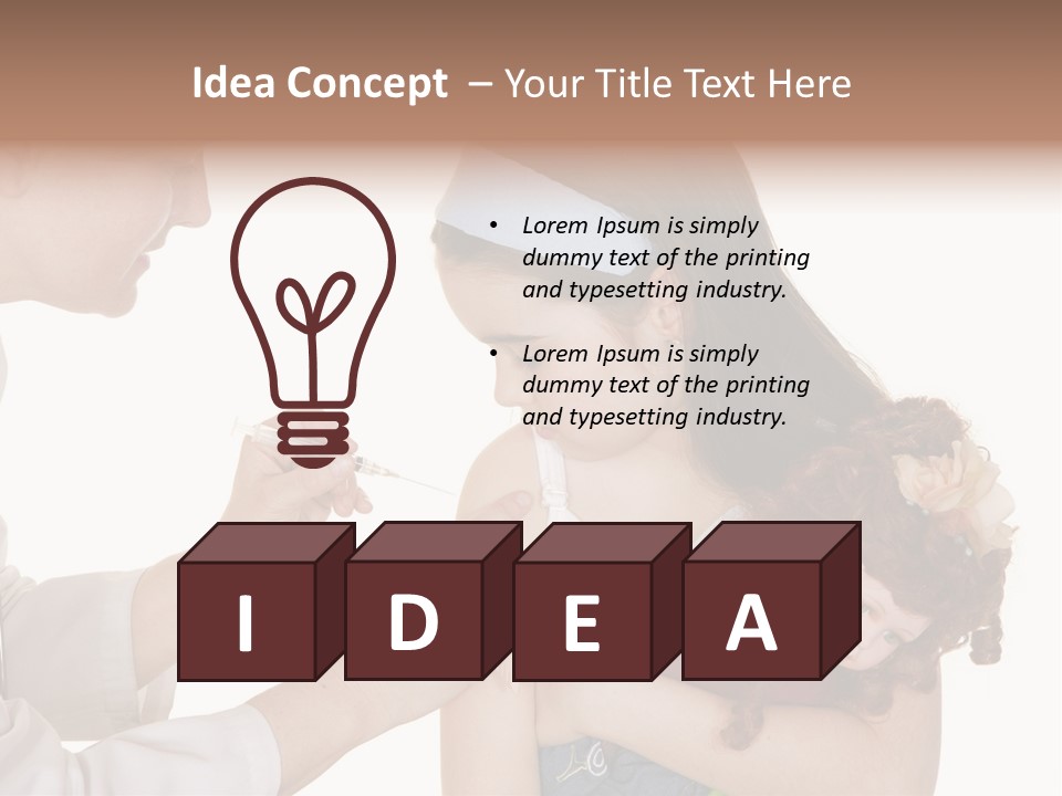 A Woman Holding A Baby In Her Arms PowerPoint Template