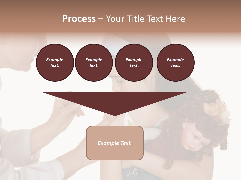 A Woman Holding A Baby In Her Arms PowerPoint Template