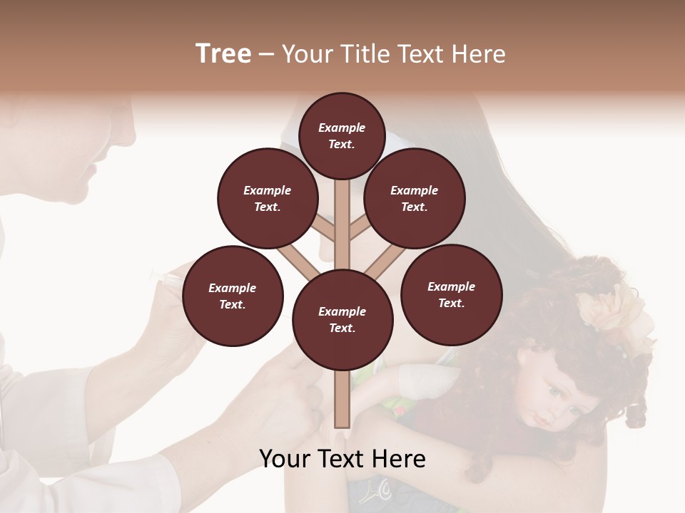 A Woman Holding A Baby In Her Arms PowerPoint Template