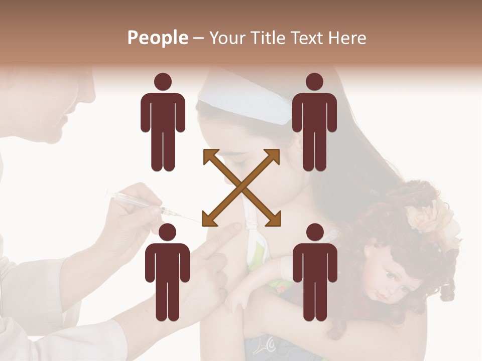 A Woman Holding A Baby In Her Arms PowerPoint Template