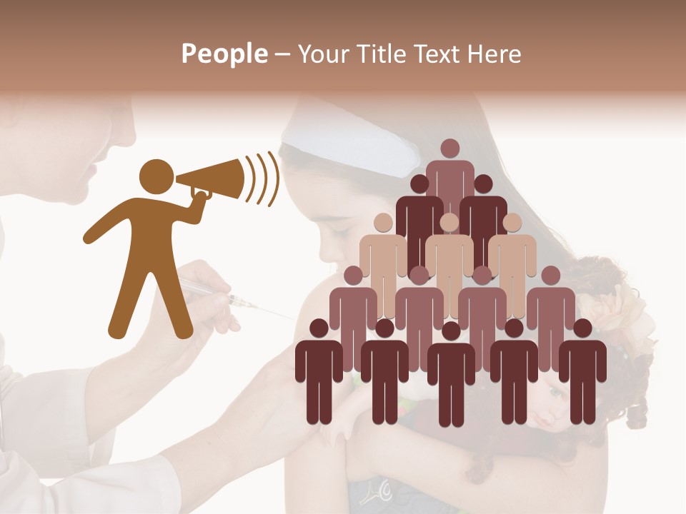 A Woman Holding A Baby In Her Arms PowerPoint Template