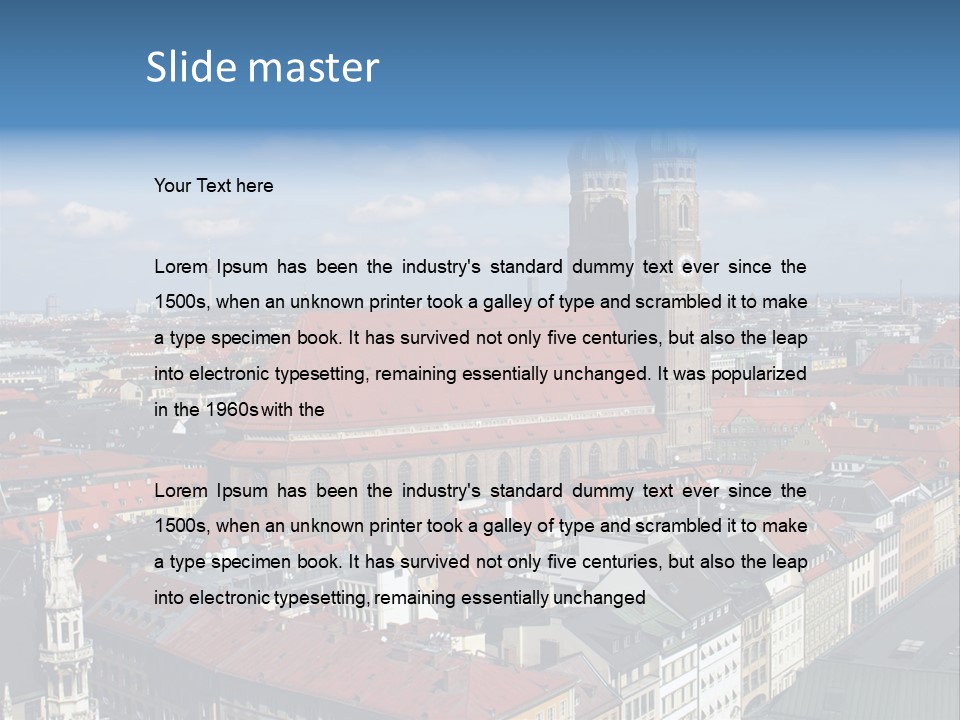 Architectural Structure In The Roman Forum Ruins, Rome, Italy. PowerPoint Template