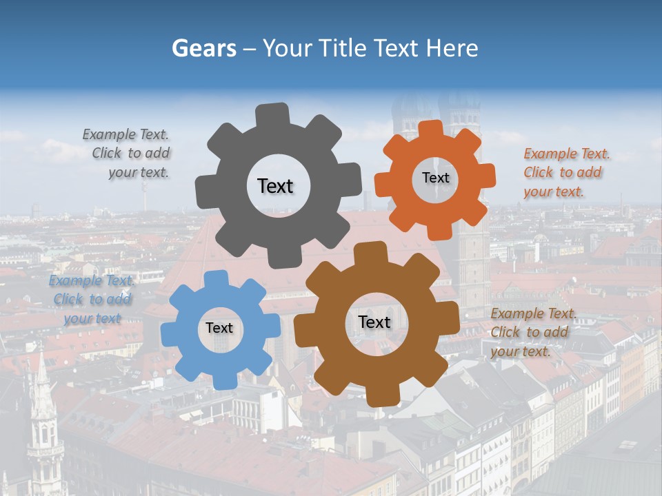 Architectural Structure In The Roman Forum Ruins, Rome, Italy. PowerPoint Template