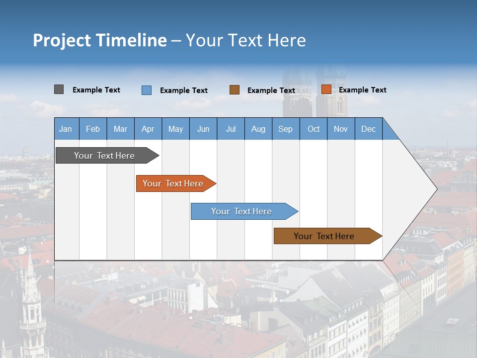 Architectural Structure In The Roman Forum Ruins, Rome, Italy. PowerPoint Template