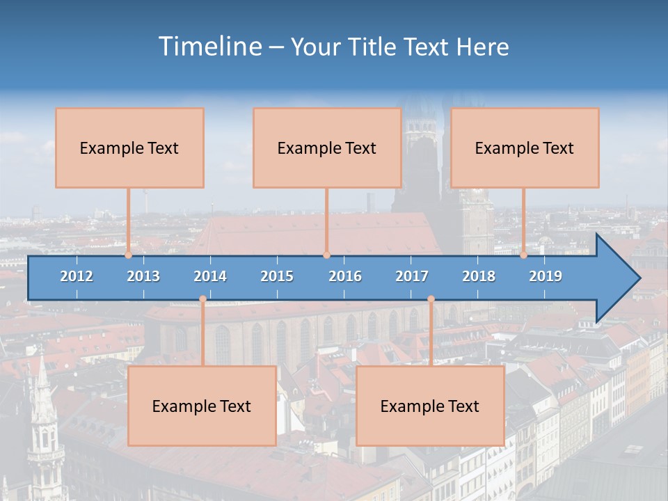Architectural Structure In The Roman Forum Ruins, Rome, Italy. PowerPoint Template