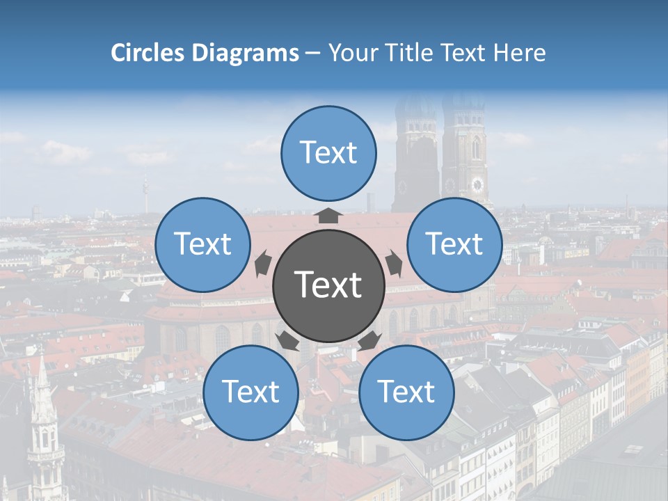 Architectural Structure In The Roman Forum Ruins, Rome, Italy. PowerPoint Template