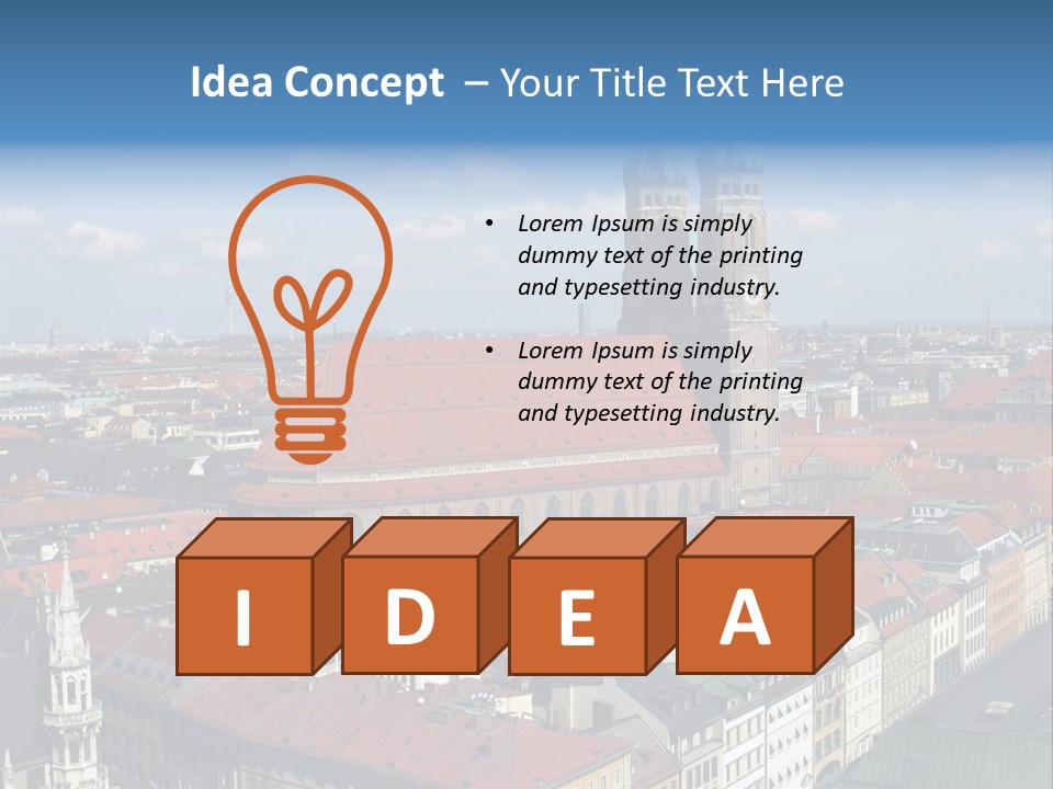 Architectural Structure In The Roman Forum Ruins, Rome, Italy. PowerPoint Template