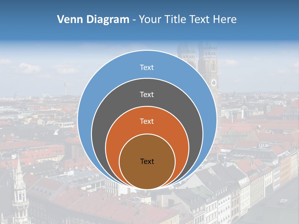 Architectural Structure In The Roman Forum Ruins, Rome, Italy. PowerPoint Template