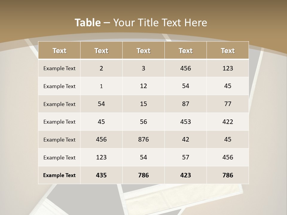 Blank Instant Photo Frames Against A Vignetted Cardboard Background PowerPoint Template
