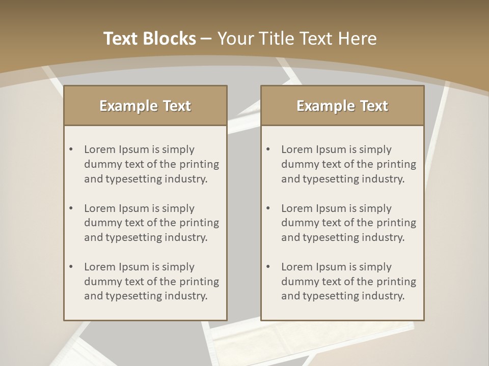Blank Instant Photo Frames Against A Vignetted Cardboard Background PowerPoint Template