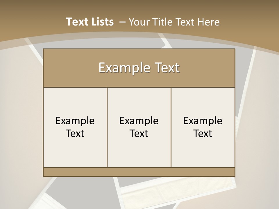 Blank Instant Photo Frames Against A Vignetted Cardboard Background PowerPoint Template