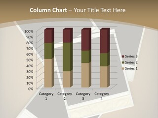 Blank Instant Photo Frames Against A Vignetted Cardboard Background PowerPoint Template