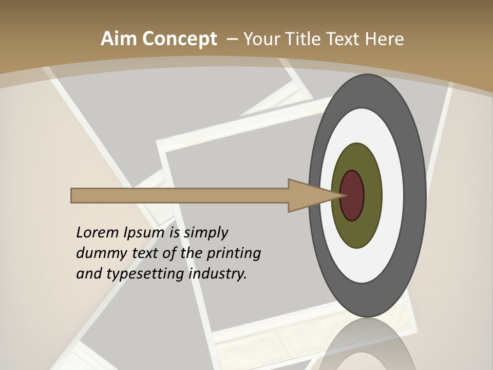 Blank Instant Photo Frames Against A Vignetted Cardboard Background PowerPoint Template
