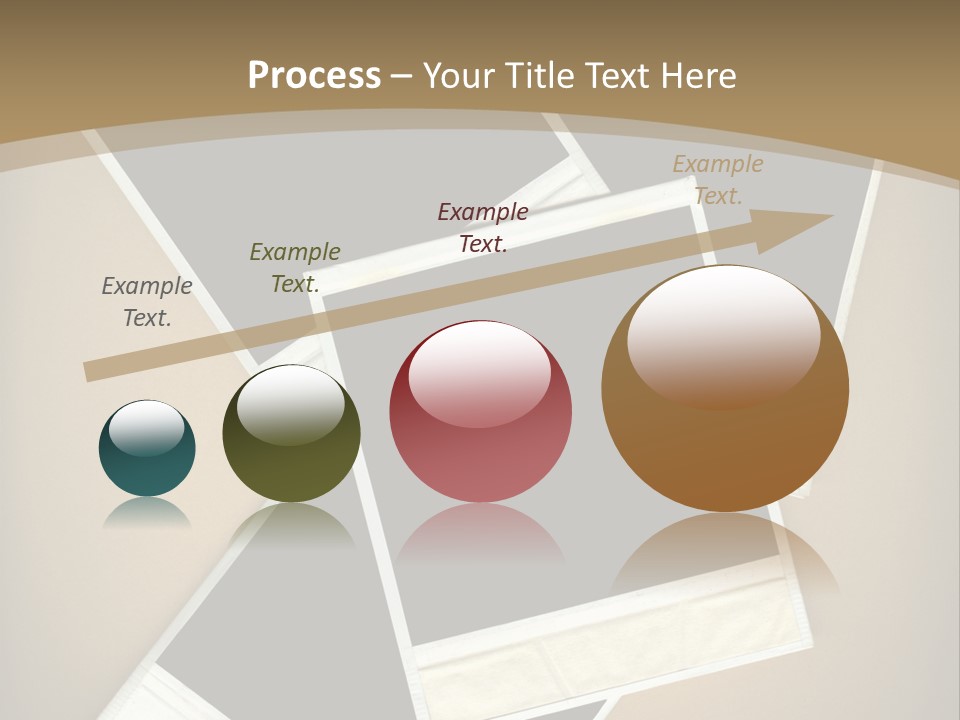 Blank Instant Photo Frames Against A Vignetted Cardboard Background PowerPoint Template