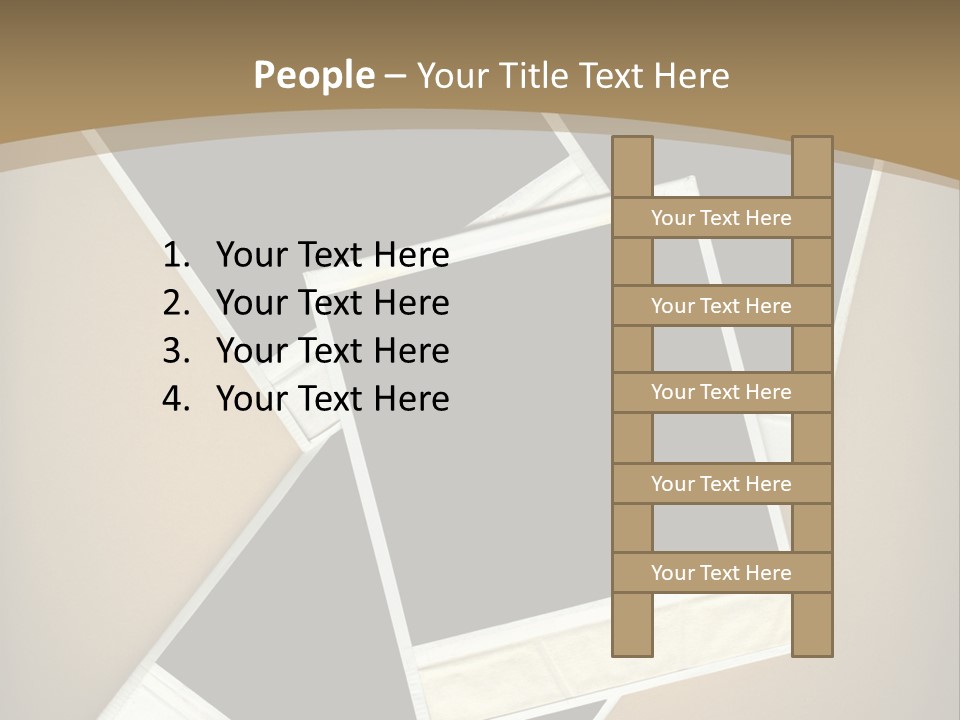 Blank Instant Photo Frames Against A Vignetted Cardboard Background PowerPoint Template