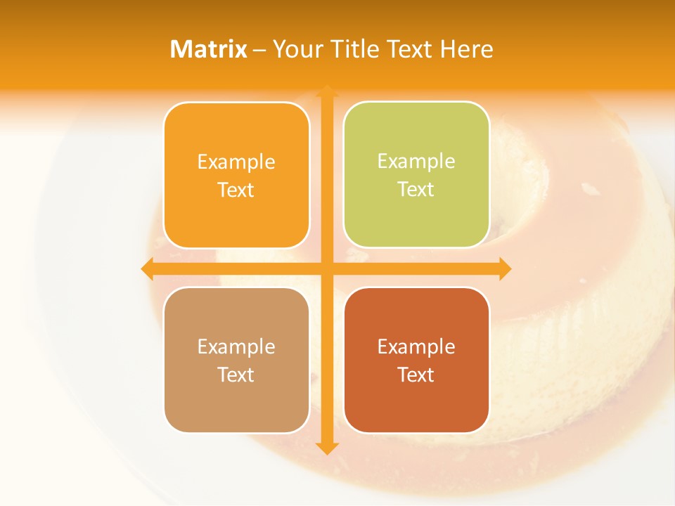 A White Plate Topped With A Pastry Covered In Orange Sauce PowerPoint Template
