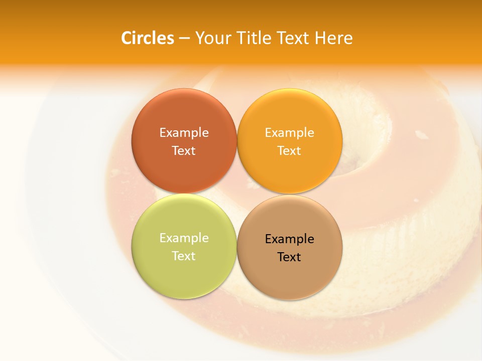 A White Plate Topped With A Pastry Covered In Orange Sauce PowerPoint Template