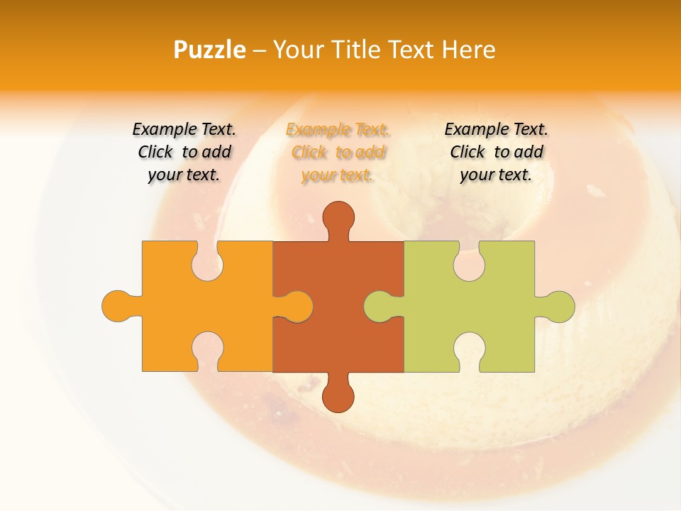 A White Plate Topped With A Pastry Covered In Orange Sauce PowerPoint Template
