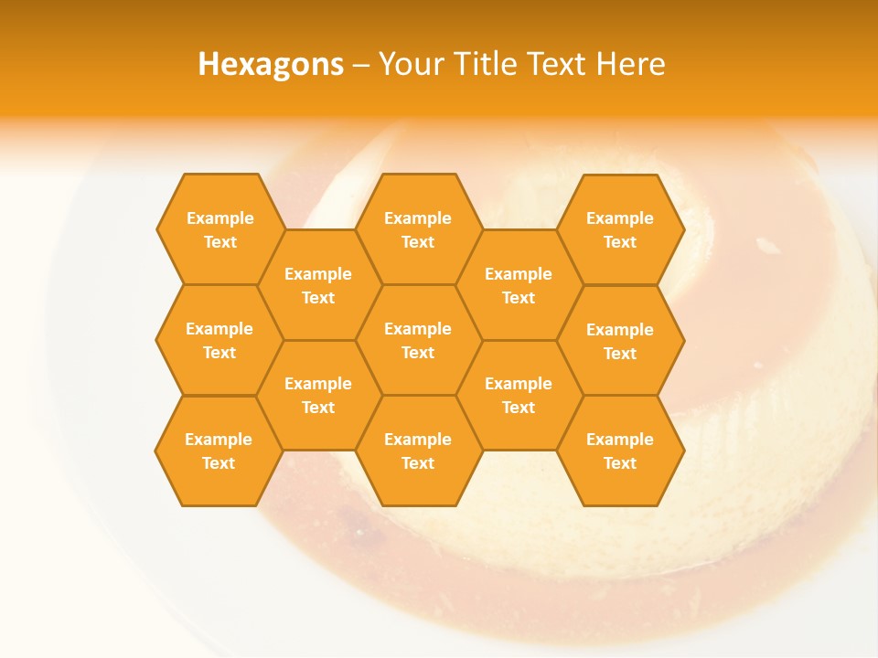 A White Plate Topped With A Pastry Covered In Orange Sauce PowerPoint Template