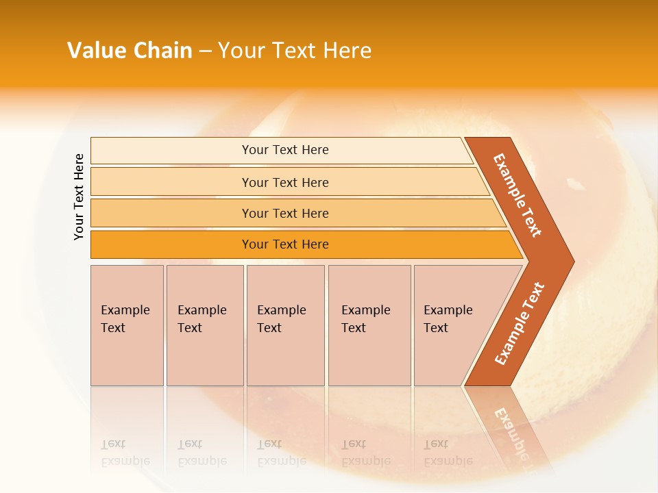 A White Plate Topped With A Pastry Covered In Orange Sauce PowerPoint Template
