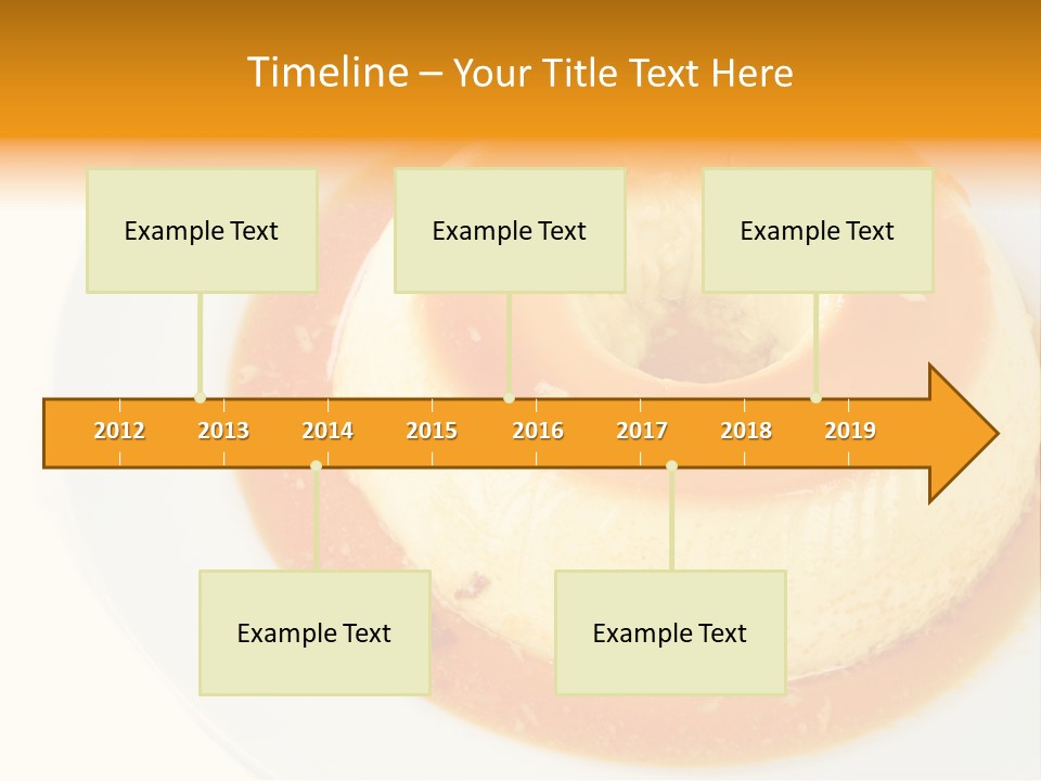 A White Plate Topped With A Pastry Covered In Orange Sauce PowerPoint Template