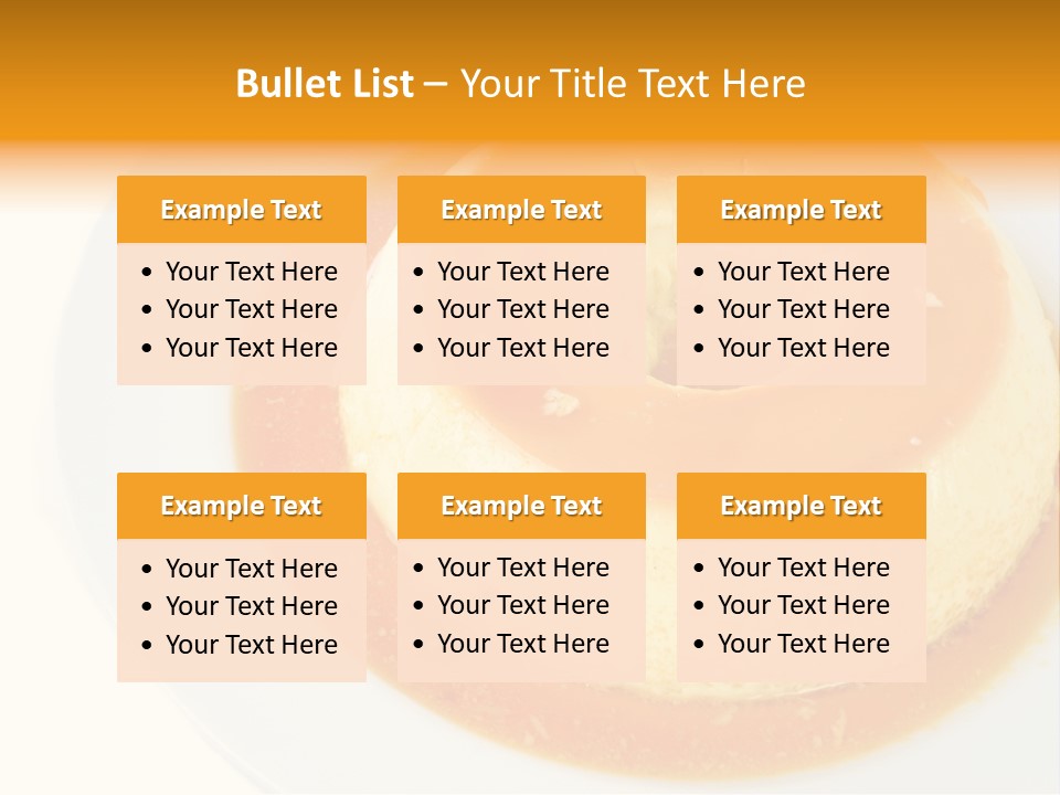A White Plate Topped With A Pastry Covered In Orange Sauce PowerPoint Template