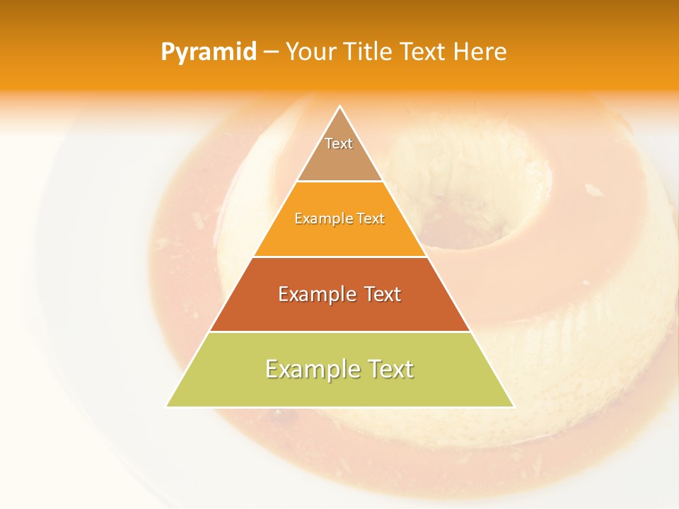 A White Plate Topped With A Pastry Covered In Orange Sauce PowerPoint Template
