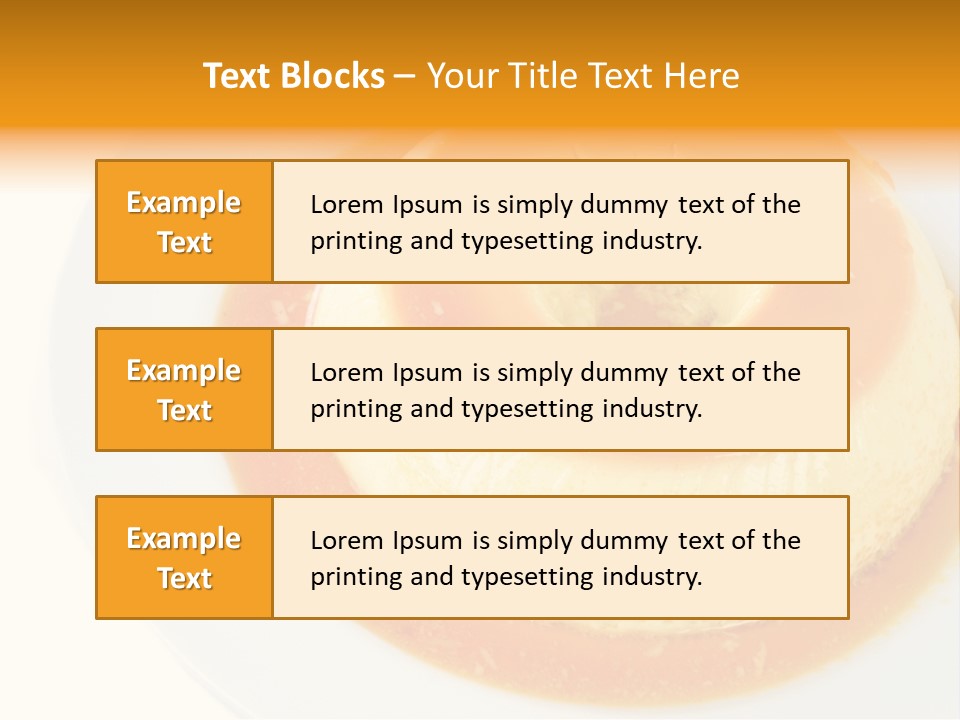 A White Plate Topped With A Pastry Covered In Orange Sauce PowerPoint Template
