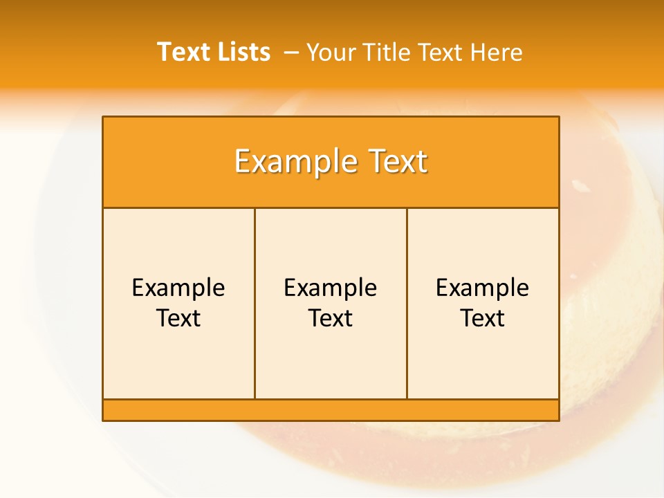 A White Plate Topped With A Pastry Covered In Orange Sauce PowerPoint Template