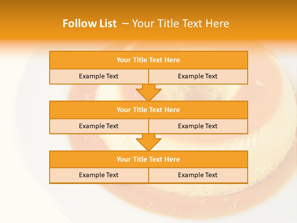 A White Plate Topped With A Pastry Covered In Orange Sauce PowerPoint Template