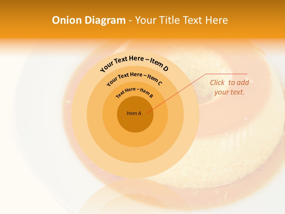 A White Plate Topped With A Pastry Covered In Orange Sauce PowerPoint Template