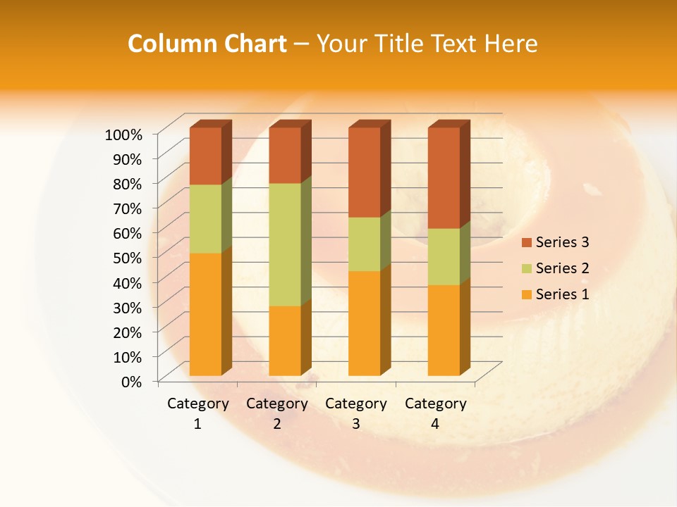 A White Plate Topped With A Pastry Covered In Orange Sauce PowerPoint Template