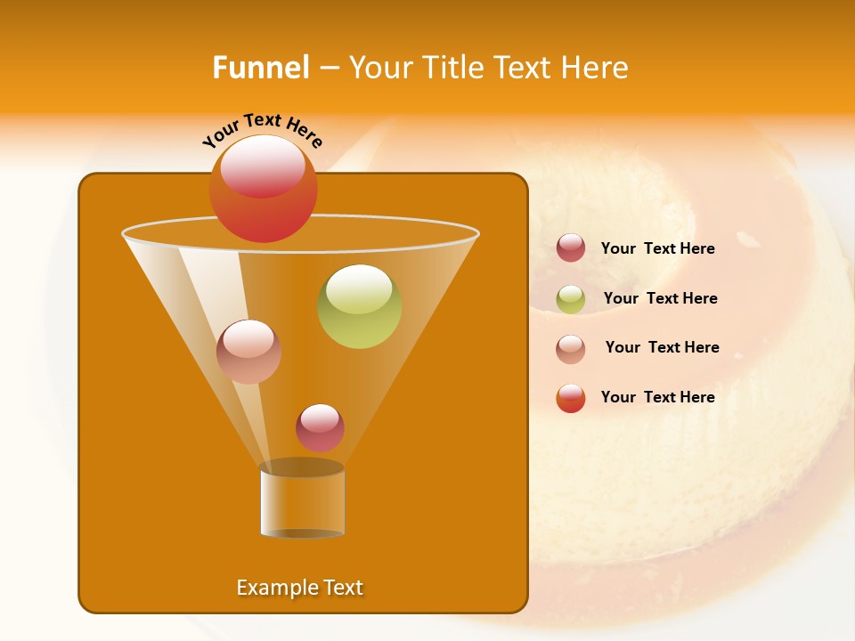 A White Plate Topped With A Pastry Covered In Orange Sauce PowerPoint Template