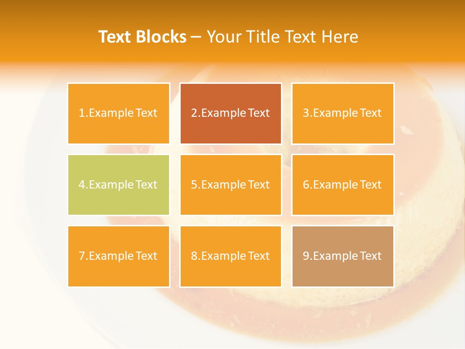 A White Plate Topped With A Pastry Covered In Orange Sauce PowerPoint Template