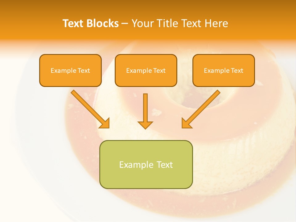 A White Plate Topped With A Pastry Covered In Orange Sauce PowerPoint Template