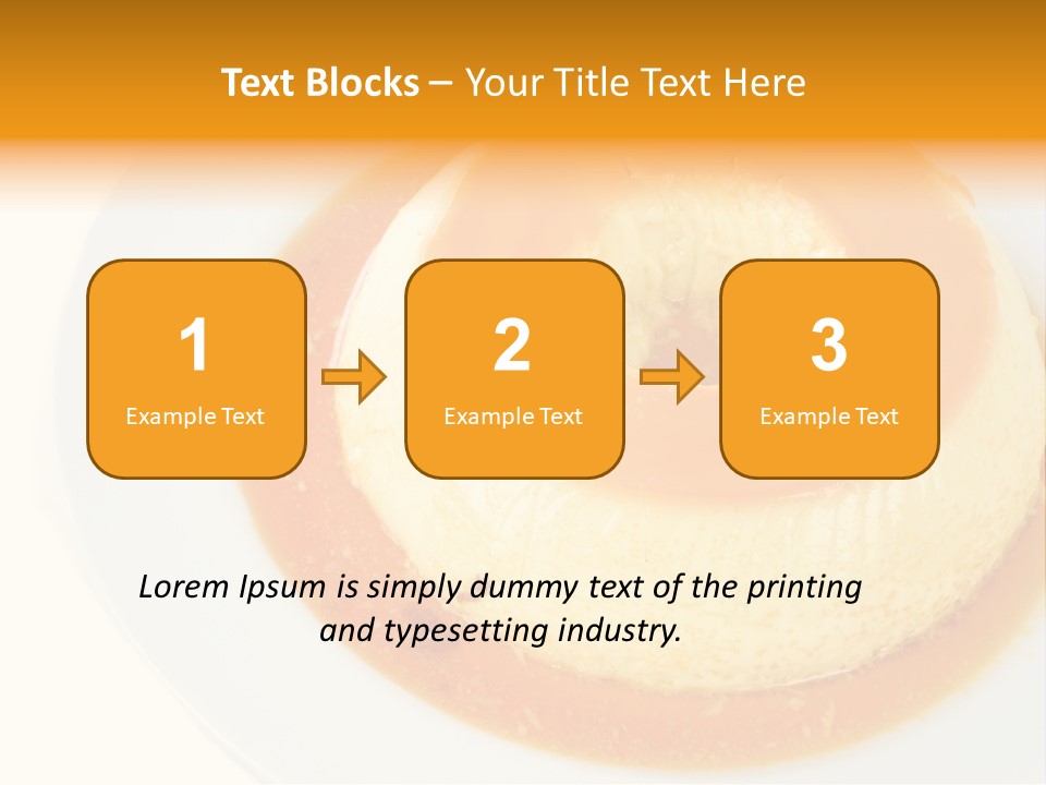 A White Plate Topped With A Pastry Covered In Orange Sauce PowerPoint Template