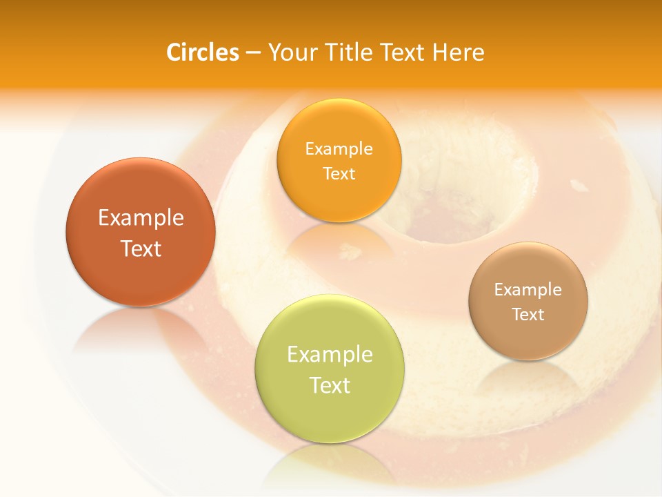 A White Plate Topped With A Pastry Covered In Orange Sauce PowerPoint Template